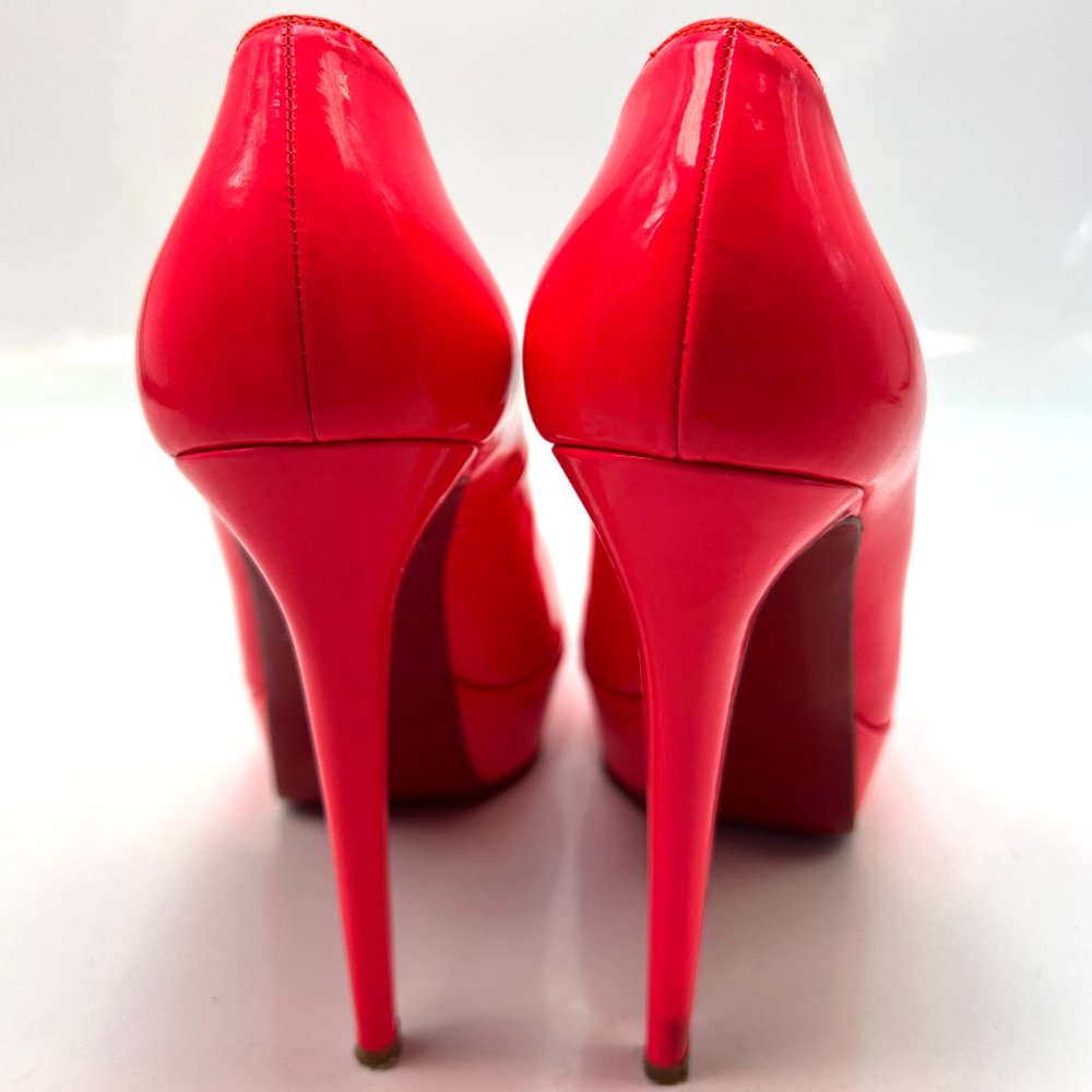 Christian Louboutin Patent Leather Platform Pumps in Bright Pink EURO 40 - Picture 3 of 7